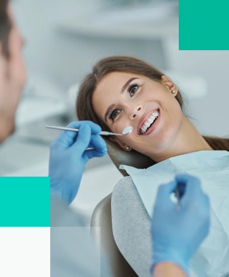 Happy dental patient