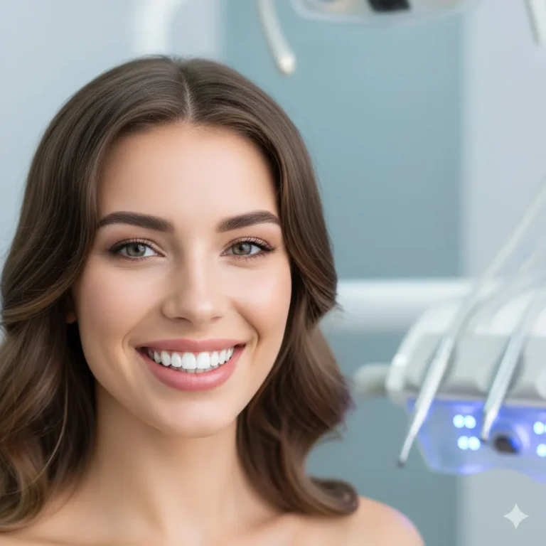 Woman smiling after dental treatment in Wethersfield CT