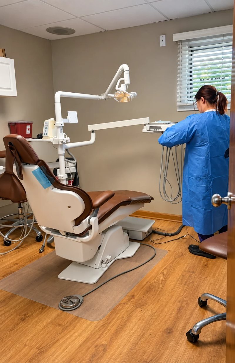 Treatment room at the Wethersfield office, Family Dental Center of Connecticut